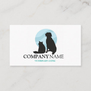 Dog Animal Pet Logo Veterinary Clinic Business Card