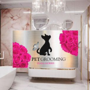 Dog Animal Pet Logo Veterinary Clinic Pet Grooming Business Card
