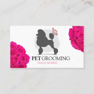 Dog Animal Pet Logo Veterinary Clinic Pet Grooming Business Card