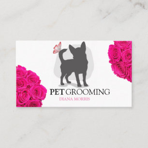 Dog Animal Pet Logo Veterinary Clinic Pet Grooming Business Card