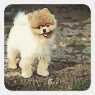 Dog, Animal, Puppy Square Sticker