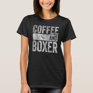 Dog Apparel Pet Owner Coffee And Boxer 1 T-Shirt
