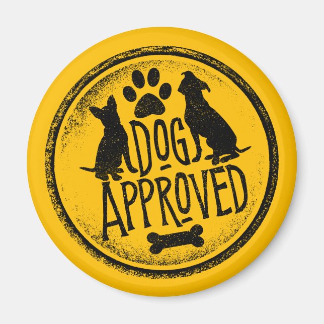 Dog Approved Magnet (Front)