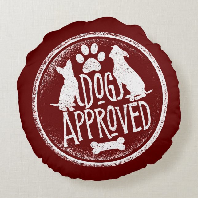 Dog Approved Round Cushion (Back)