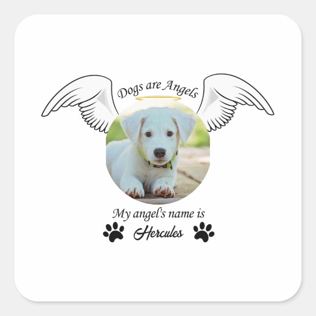 Dog are angels sticker (Front)