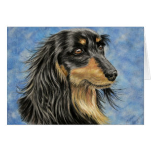Dog Art - Long Haired Dachshund Art Marcus