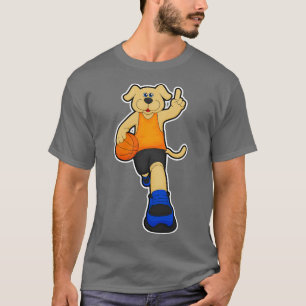 Dog as Basketball player with Basketball 1 T-Shirt