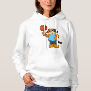 Dog as Basketball player with Basketball Hoodie
