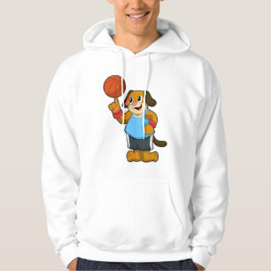 Dog as Basketball player with Basketball Hoodie