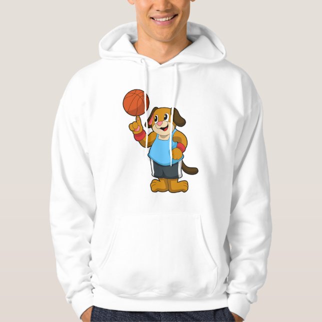 Dog as Basketball player with Basketball Hoodie (Front)