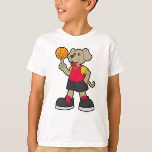 Dog as Basketball player with Basketball T-Shirt