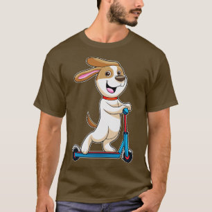 Dog as Biker with Scooter 1 T-Shirt