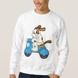 Dog as Biker with Scooter.PNG Sweatshirt