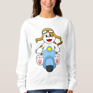 Dog as Biker with Scooter.PNG Sweatshirt