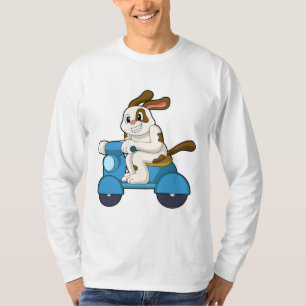 Dog as Biker with Scooter.PNG T-Shirt