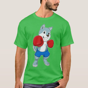 Dog as Boxer with Boxing gloves T-Shirt