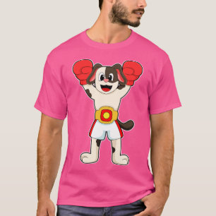 Dog as Boxing champion with Belt Boxing gloves T-Shirt