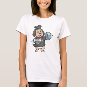 Dog as Chef with Platter & Bones T-Shirt