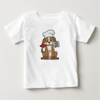 Dog as Cook with Chef's hat & Spatula