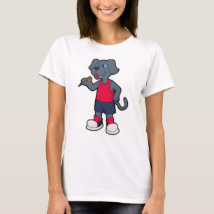 Dog as Dart player with Darts T-Shirt