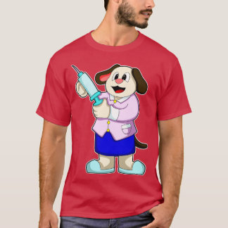 Dog as Doctor with Syringe 1 T-Shirt