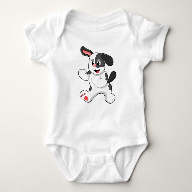 Dog as Fighter Baby Bodysuit (Front)