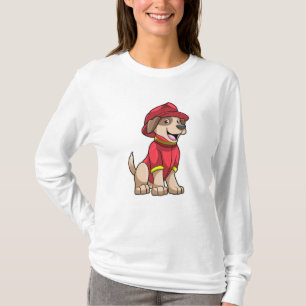 Dog as Firefighter with Fire helmet T-Shirt