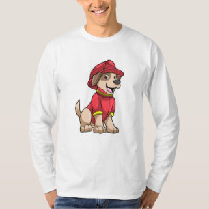 Dog as Firefighter with Fire helmet T-Shirt