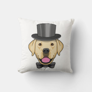 Dog as Groom with Bow Cushion