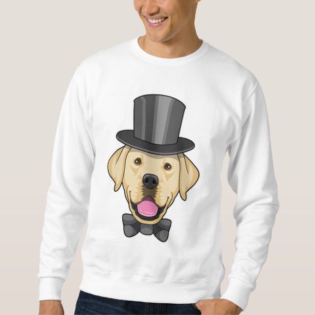 Dog as Groom with Bow Sweatshirt (Front)