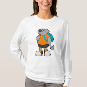 Dog as Hiker with Backpack T-Shirt