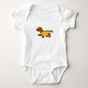 Dog as Hotdog Baby Bodysuit