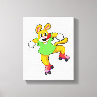 Dog as Inline Skater with Inline Skates