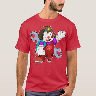 Dog as Mechatronics engineer with Wrench T-Shirt