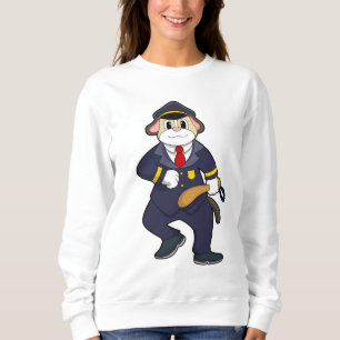 Dog as Police officer with Police uniform Sweatshirt