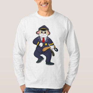 Dog as Police officer with Police uniform T-Shirt