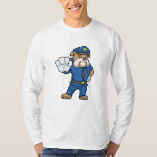 Dog as Police officer with Police uniform T-Shirt