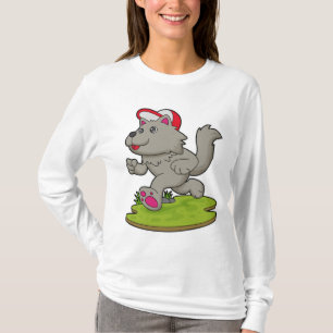 Dog as Runner with Cap T-Shirt