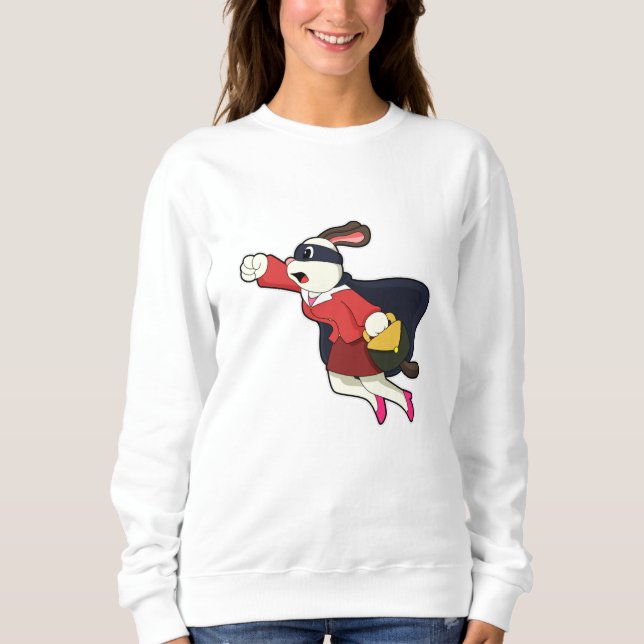 Dog as Secretary Superhero Sweatshirt (Front)