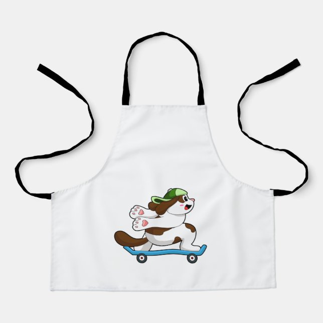 Dog as Skater with Skateboard Apron (Front)