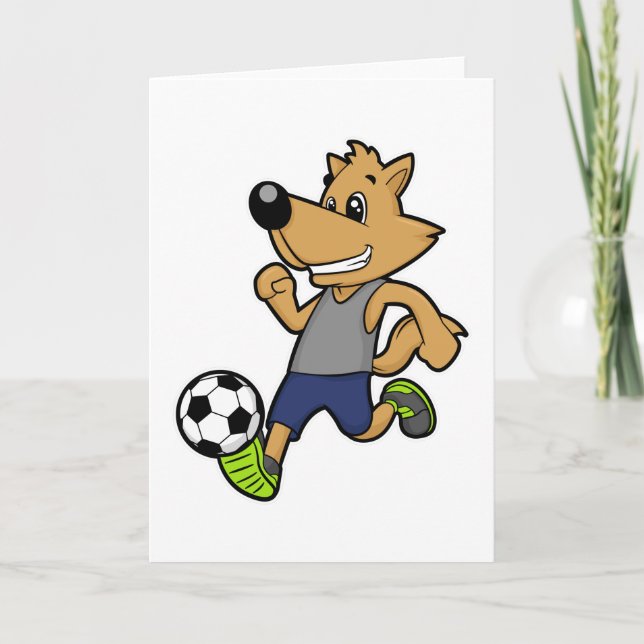 Dog as Soccer player at Soccer Card (Front)
