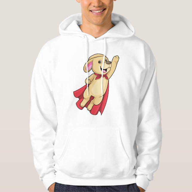 Dog as Superhero with Cape Hoodie (Front)