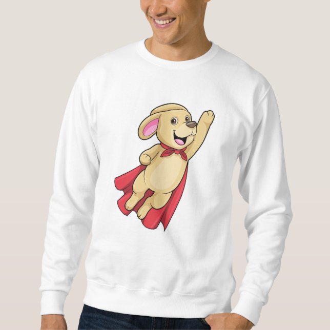 Dog as Superhero with Cape Sweatshirt (Front)