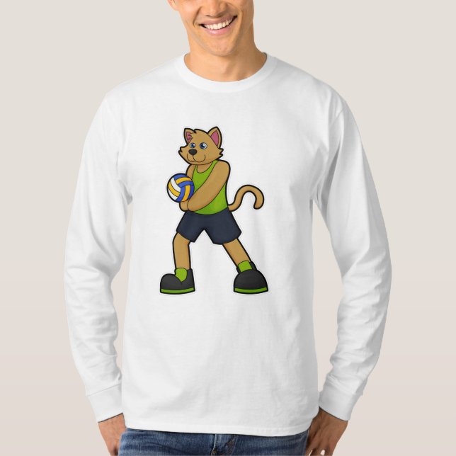 Dog as Volleyball player with Volleyball T-Shirt (Front)