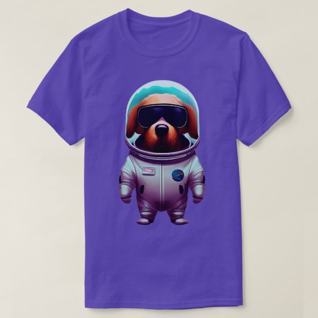 Dog Astronaut T-Shirt (Design Front)