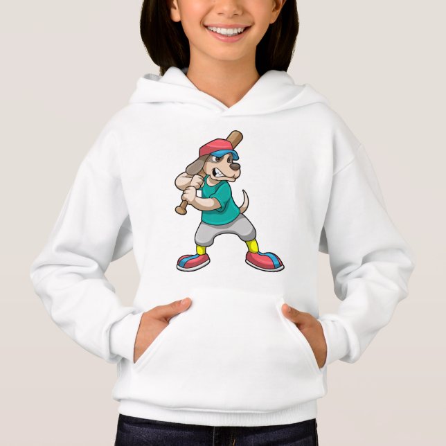 Dog at Baseball with Baseball bat (Front)