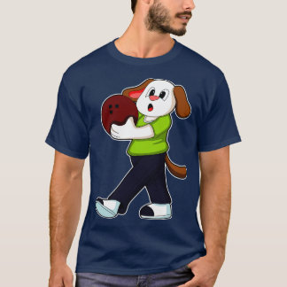 Dog at Bowling with Bowling ball 1 T-Shirt