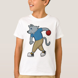 Dog at Bowling with Bowling ball T-Shirt