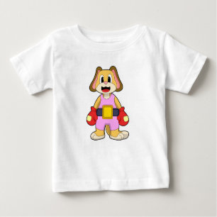 Dog at Boxing with Boxing gloves Baby T-Shirt