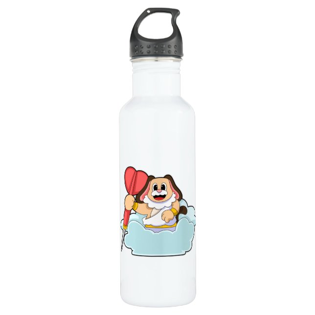 Dog at Darts with Dart 710 Ml Water Bottle (Front)